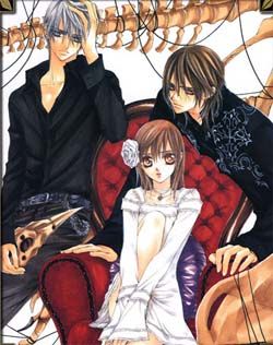 The infamous love triangle of Vampire Knight,

They recently made an anime out of it and I really love the manga and the anime..

Rock on yuki!