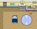 The main charecter's house in Blizzard White