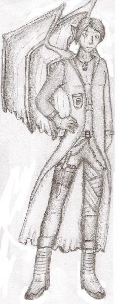 the modern dragon elite its pencil sketch hand drawn  not my best but it was the first official male character ive drawn