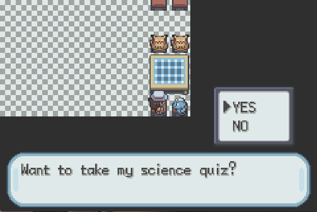 The Pokemon living in the Ember Palace are eager to learn. If you know basic chemistry, this quiz shouldn't be difficult.