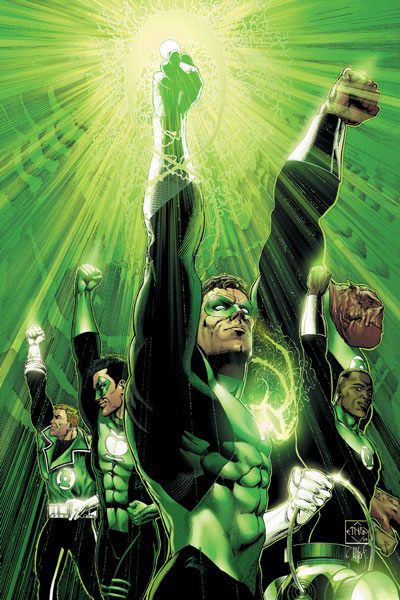 The rebirth of Hal Jordan and his return to the mantle of Green Lantern.