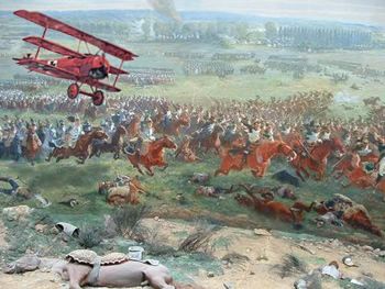The Red Baron wreaking havoc at the battle of Waterloo.