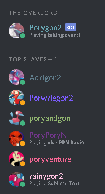 the server staff list on AFD 2017