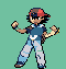 The sprite of Ash on the trainercard! (made by me!)