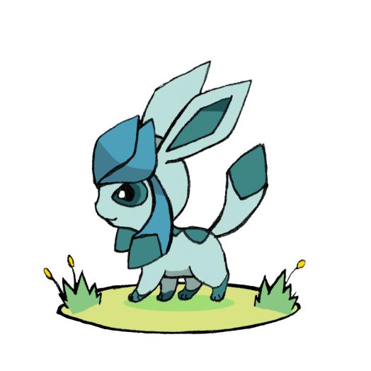 this glaceon has a pretty big head...but it's still adorable!