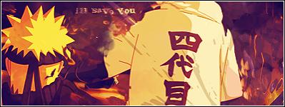 This is another Naruto banner =)  Minato saves everyone, yayz!  Thanks to Unbreakable, who made this for me =)