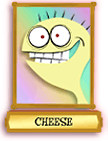 This is Cheese wif a wainbow backwound! XD