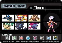 This is my trainer card in Diamond.