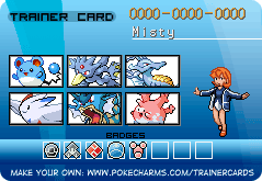 This is what I think Misty's team will be if she went to Sinnoh her Azurill Psyduck Horsea and Togetic evolved her Azurill evolved when she was battli