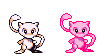 This the only MEW sprite I actually like, the English RED/BLUE one. It's the only one (in my opinion) that conveys Mew's cuteness :3

Original sprite 
