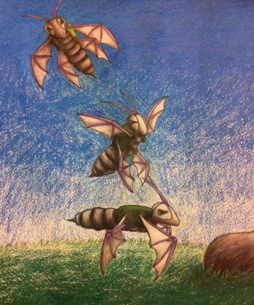 This was the first of the fantasy creatures I drew in my sketchbook.