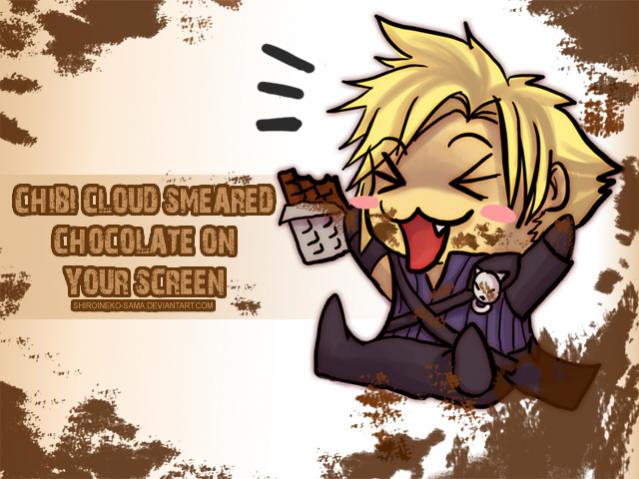 thought i might put this on, gta love chibi cloud~