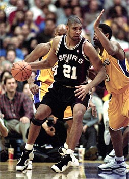 Tim Duncan of the San Antonio Spurs