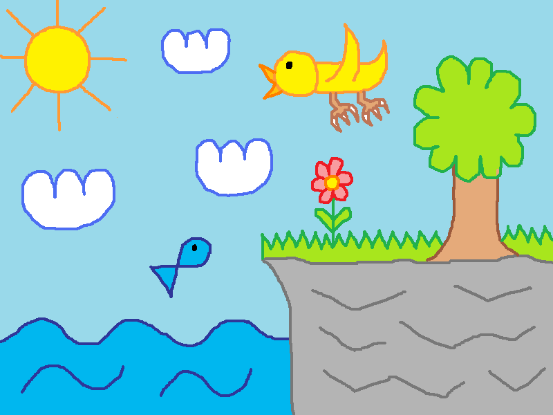 Title : "Peaceful Earth" - Yes, that one was made in croatia too! xD I was happy during my vacation and my picture looks happy too xD