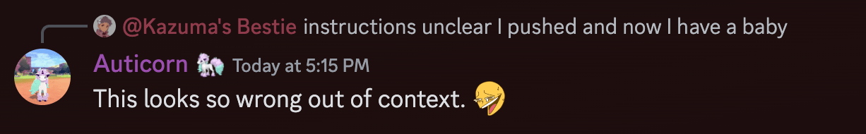 Totally out of context
