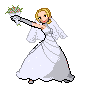 Trainer in a wedding dress! I just had to...