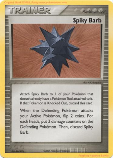 TRAINER   spiky barb