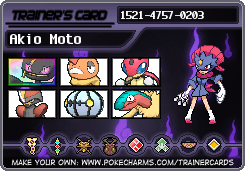 Trainercard Akio Moto
Ideal Team