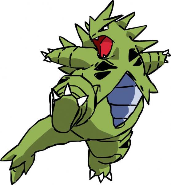 tyranitar  Rawr by mittenz the devil