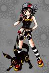 umbreon and trainer