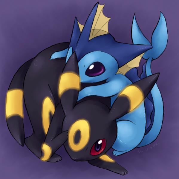 Umbreon and Vaporeon