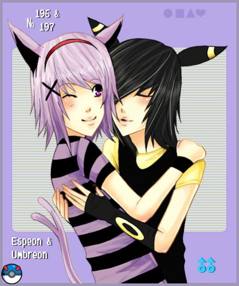 Umbreon Boy <3's Espeon Boy. Aws.