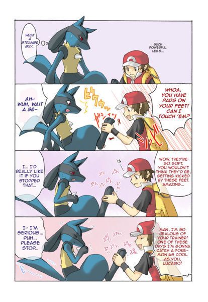 Uncomfortable lucario