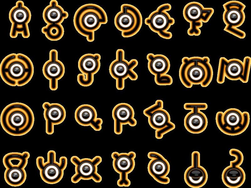 Unown Alphabet!