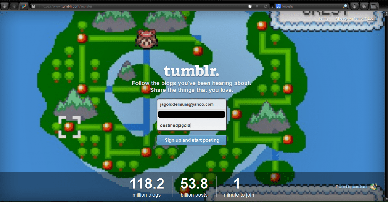 Unrelated to PokéCommunity.
This...was my very first visit on Tumblr, and decided to create an account because I was bored.
I was, literally quite sho