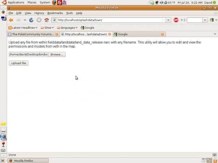 Uploading the Twinleaf Map file