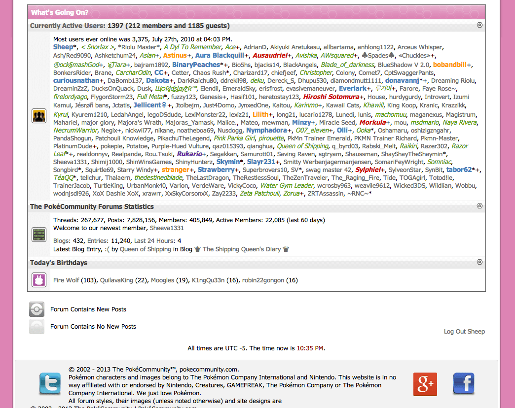users online! so much color