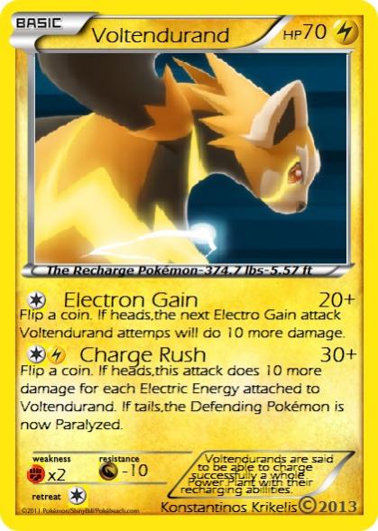 Voltendurand, the Electric Bear Fakemon.