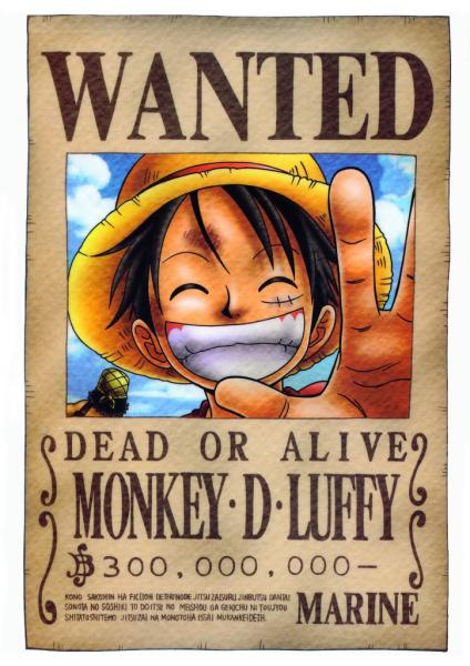 Wanted MonkeyD. Luffy