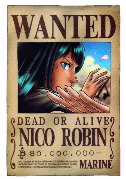 Wanted Nico Robin