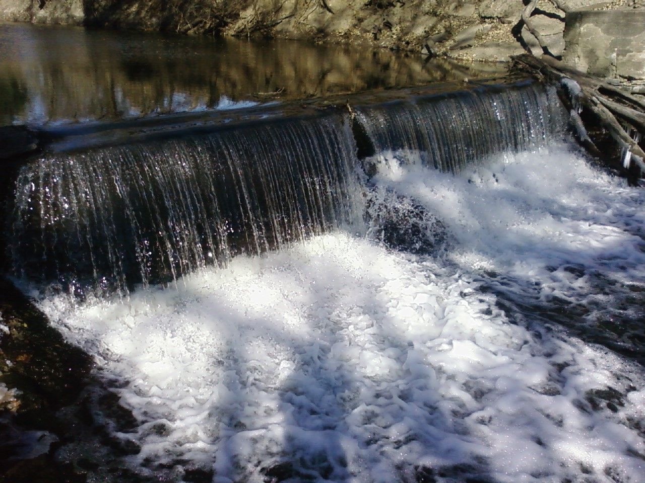Water fall at Browns park, Abilene Kansas