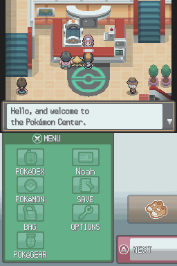 Welcome to the Pokemon Center.