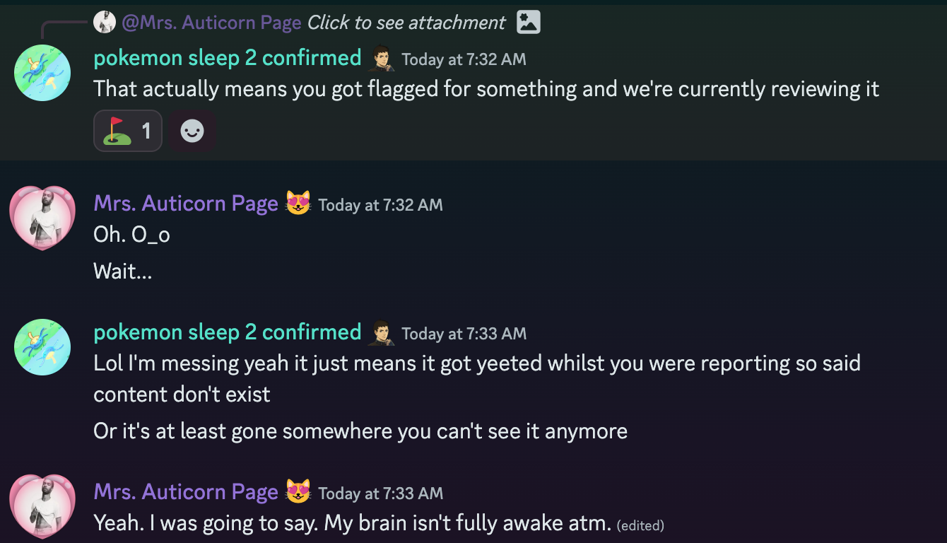 Well, that's new information!