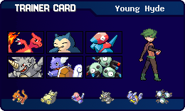 What my trainer card looked like back with Blue Version