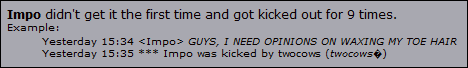 ....Why was I kicked?