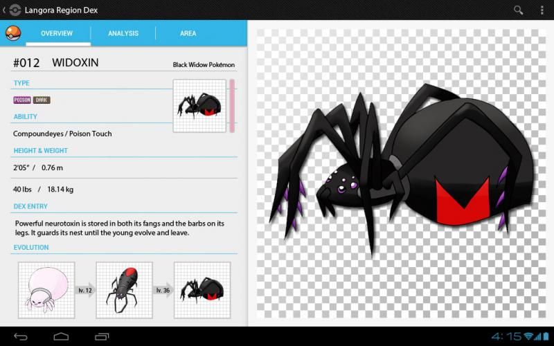 Widoxin pokedex
