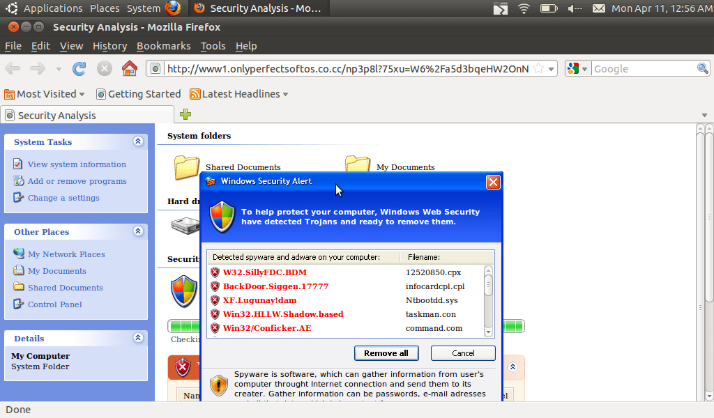 Windows had detected something..... wait Windows?