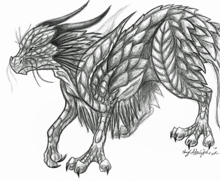 Wise One
Dragon sketch back in 2010. Drew it in class.