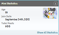 Woot, 500 post count for me! :)