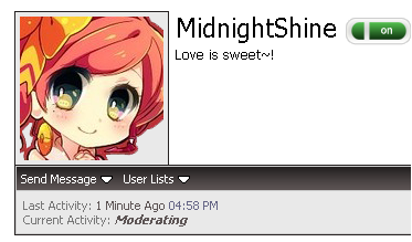 Wow he's modding... xD