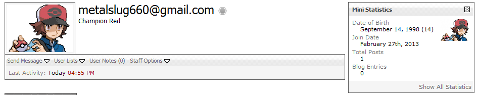 wrong field, silly. :P