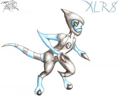 XLR8

Another Ben10 alien. XLR8 is pretty fast. ;) 

LIKE OMG! HE PAST YOUR HOUSE JUST NOW!!