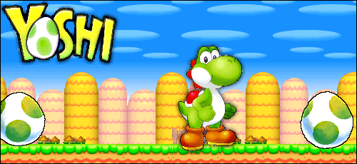 Yoshi banner that I made recently