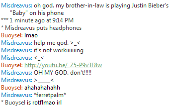 You just had to make it worse, do you? 

The link had Justin Bieber's "Never Say Never", which burned my ears even more.
