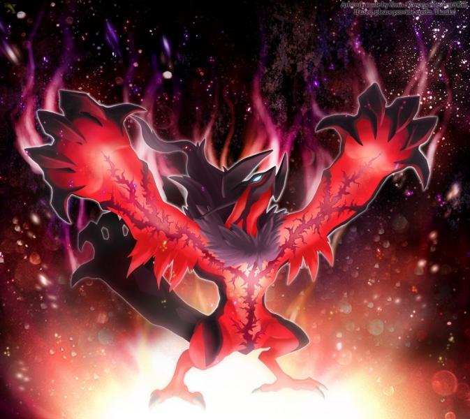 Yveltal first dark type main legendary pokemon