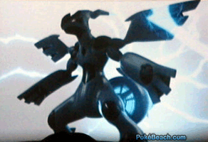 Zekrom, the cover Pokemon for Pokemon White Version.